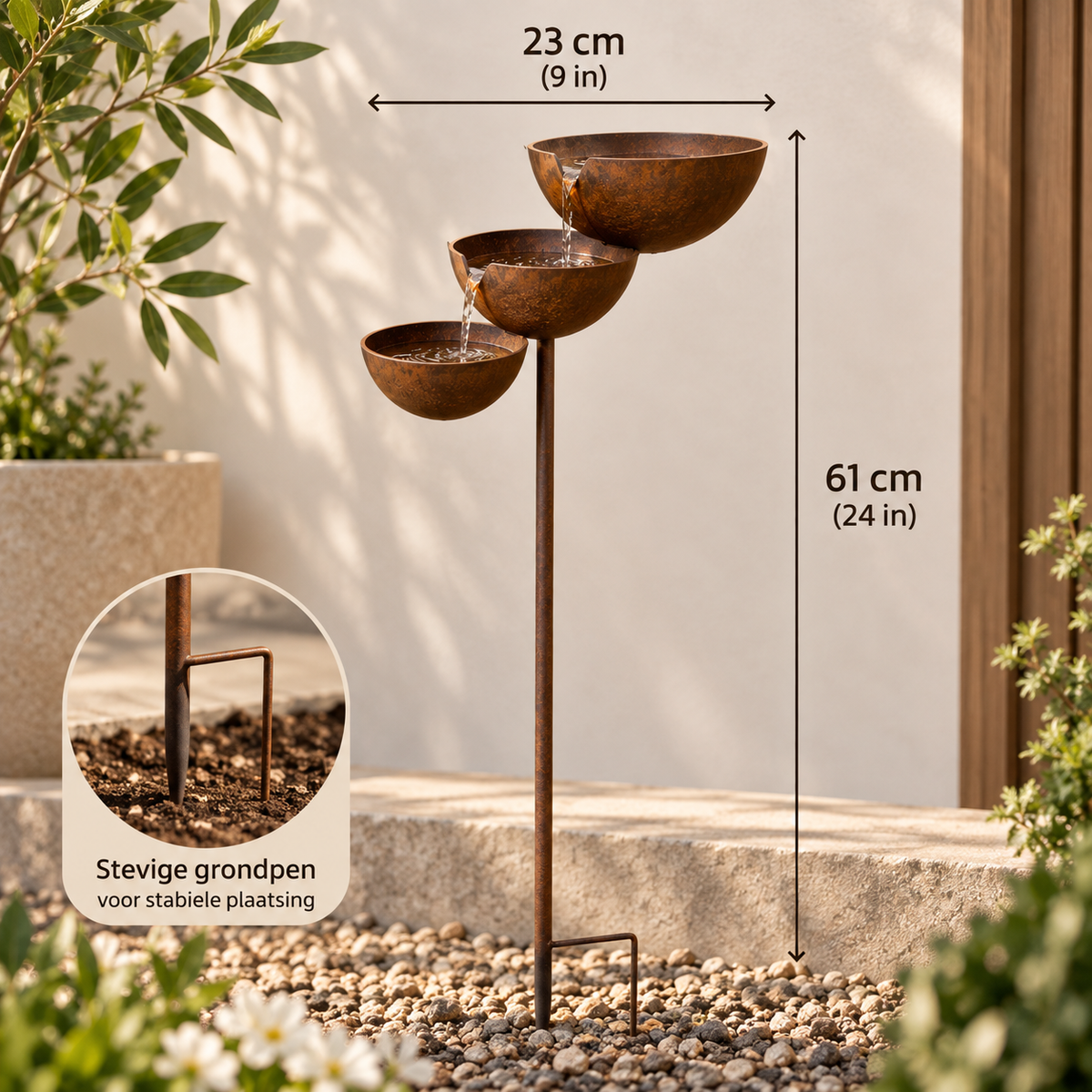 3-Laags Vogelbad – Meer Vogels & Sfeer in je Tuin