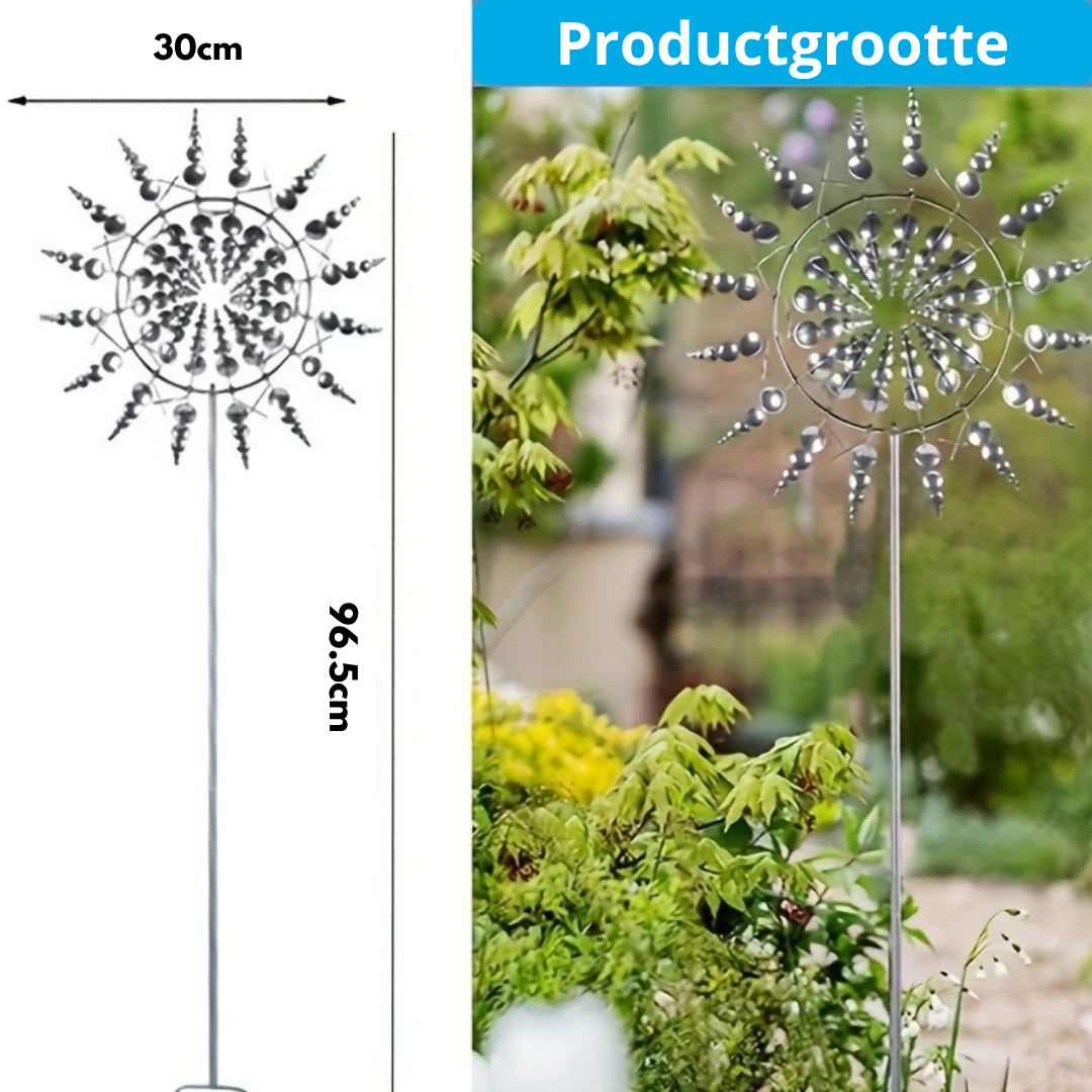 Decoratieve Windspinner – Sfeervolle Tuindecoratie met Bewegend Effect