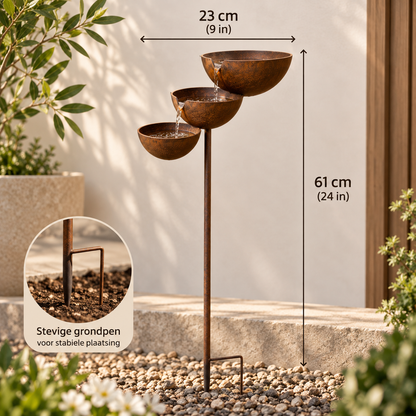 3-Laags Vogelbad – Meer Vogels & Sfeer in je Tuin