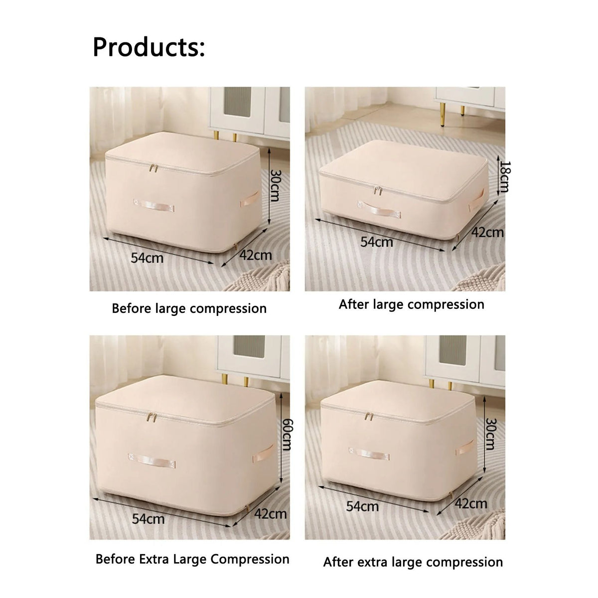 Compressie Opbergtas – Bespaar ruimte & houd kleding netjes