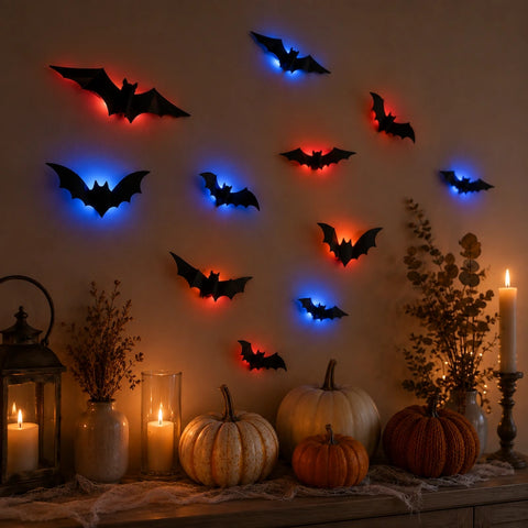 Lichtgevende Halloween Vleermuizen – Creëer Direct een Griezelige Sfeer