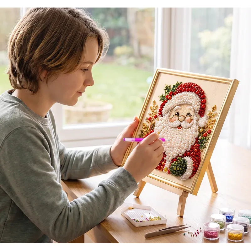 Kerst Parel Diamond Painting – Maak Je Eigen Kerstkunstwerk