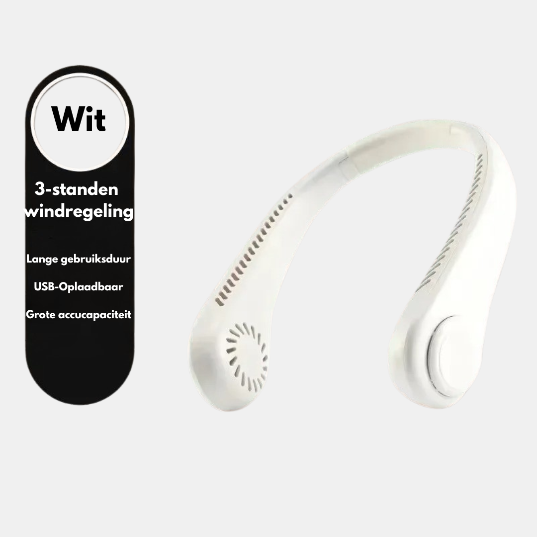 Handsfree Nekventilator – Verkoeling Zonder Je Handen Te Gebruiken