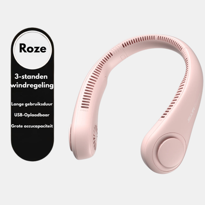 Handsfree Nekventilator – Verkoeling Zonder Je Handen Te Gebruiken