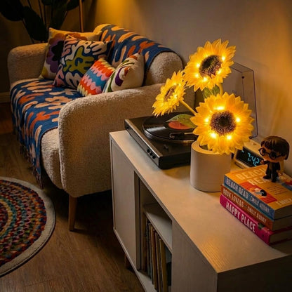 Zonnebloem Tafellamp met Touchbediening – Dimbare Sfeerverlichting
