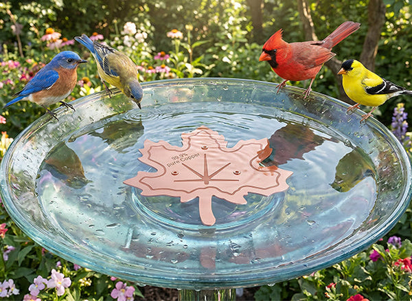 Koperen Vogelbad Schijf – Minder Algen, Minder Schoonmaken