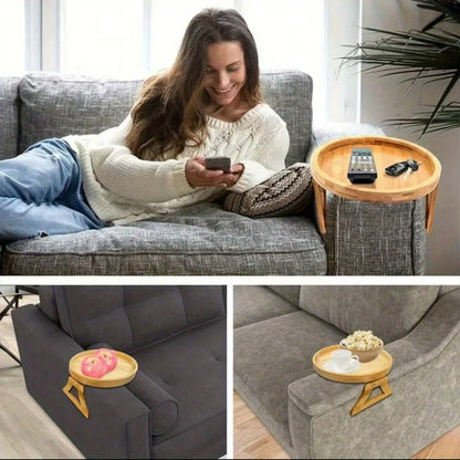 Clip-on Snackplank – Praktisch Tafeltje voor Bank & Stoel
