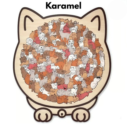 Ontspannende Kattenpuzzel – 135 Unieke Stukjes in Zachte Kleuren