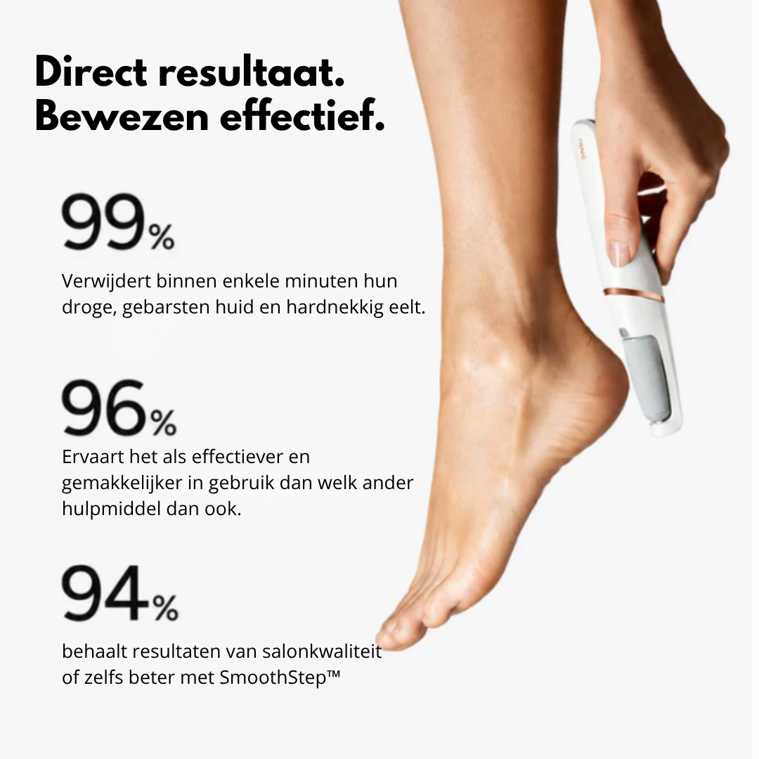 SmoothStep™ – Gladde voeten in slechts enkele minuten