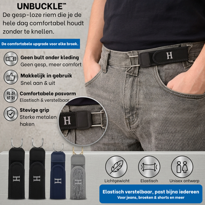 Unbuckle™ – De Slimme Riem Zonder Gesp