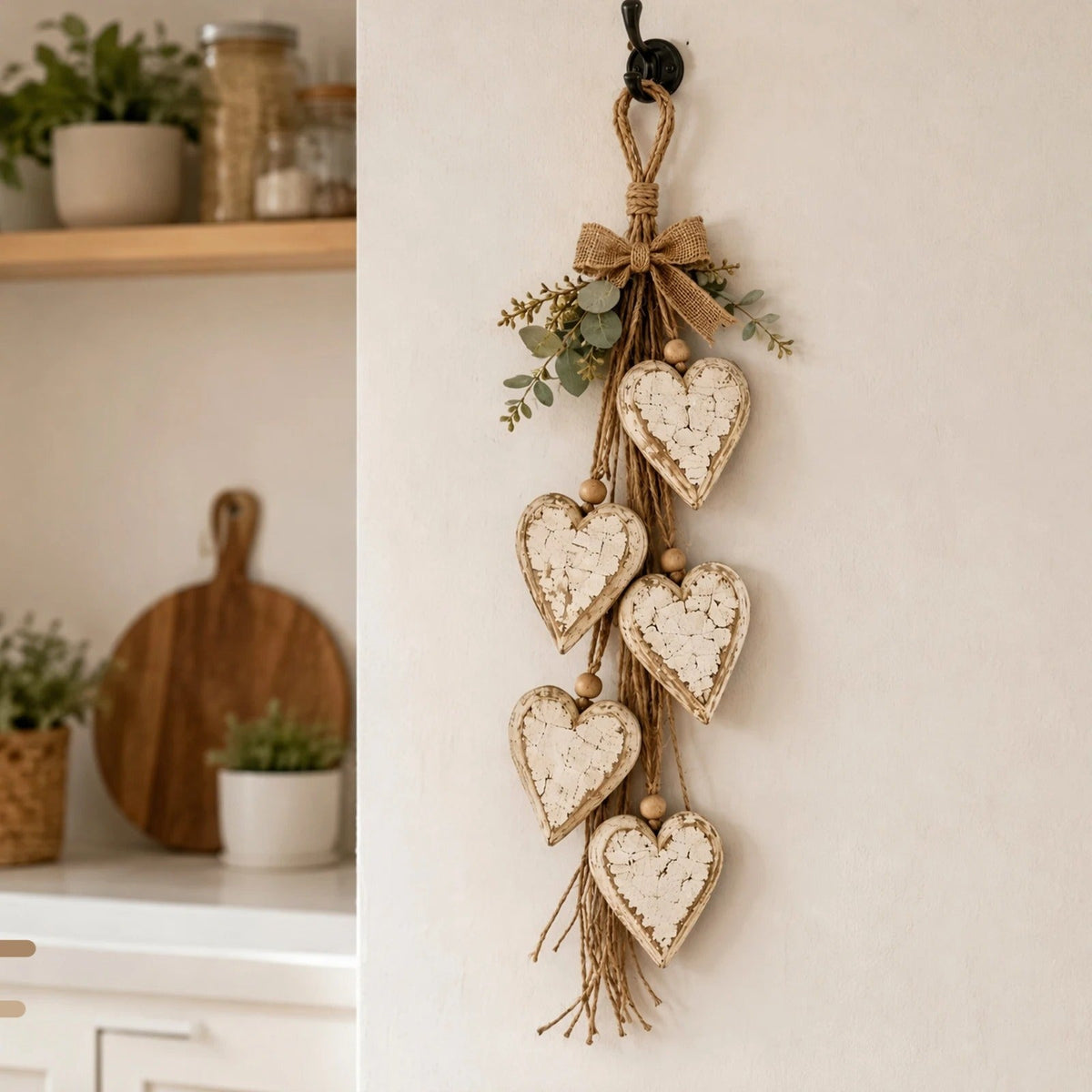 Houten Harten Decoratie – Rustieke en Sfeervolle Wanddecoratie