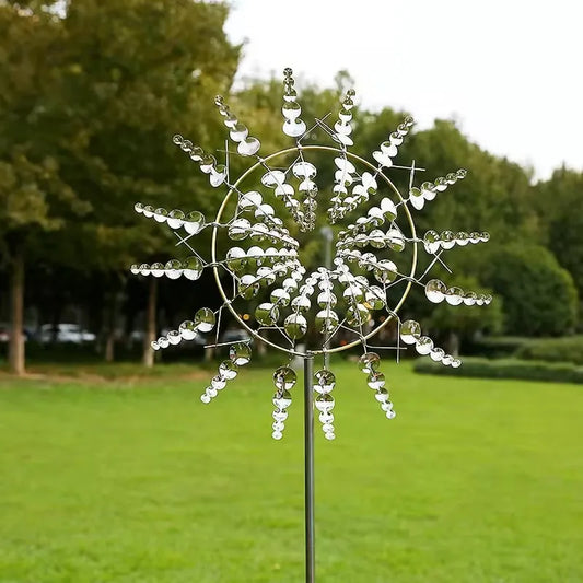 Decoratieve Windspinner – Sfeervolle Tuindecoratie met Bewegend Effect