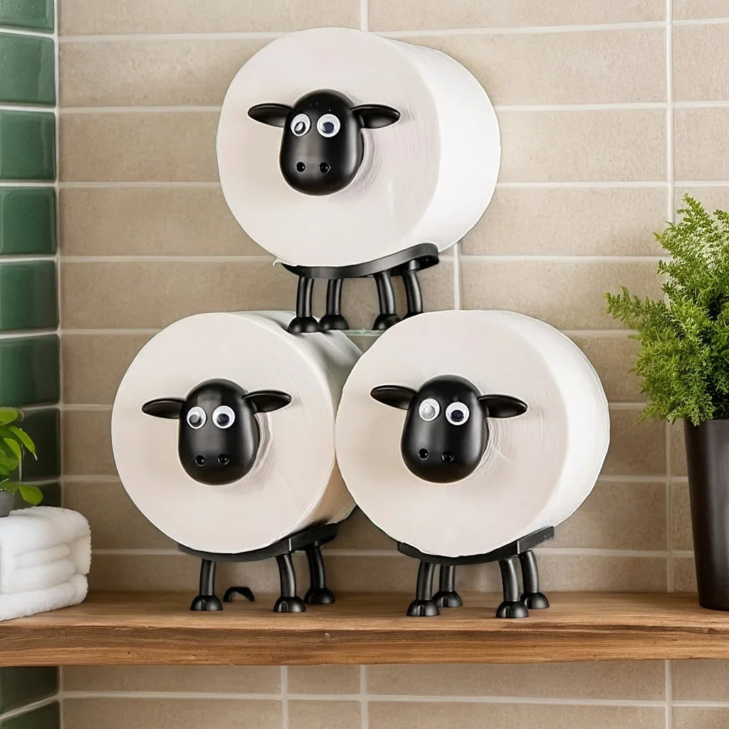 Schaapjes Toiletrolhouder – Schattige & Originele Toilet- en Badkamerdecoratie
