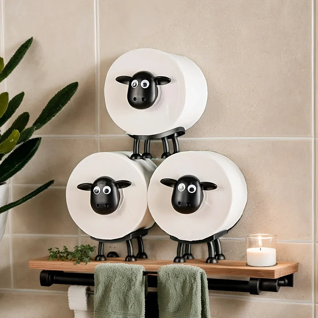 Schaapjes Toiletrolhouder – Schattige & Originele Toilet- en Badkamerdecoratie
