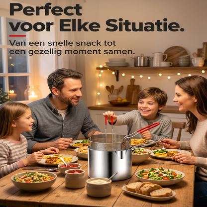 RVS Frituurpan met Mandje – Knapperig Frituren Thuis