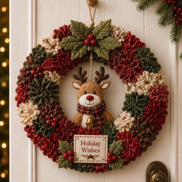 Kerst 3D Krans DIY Set – Maak Zelf een Sfeervolle Kerstkrans