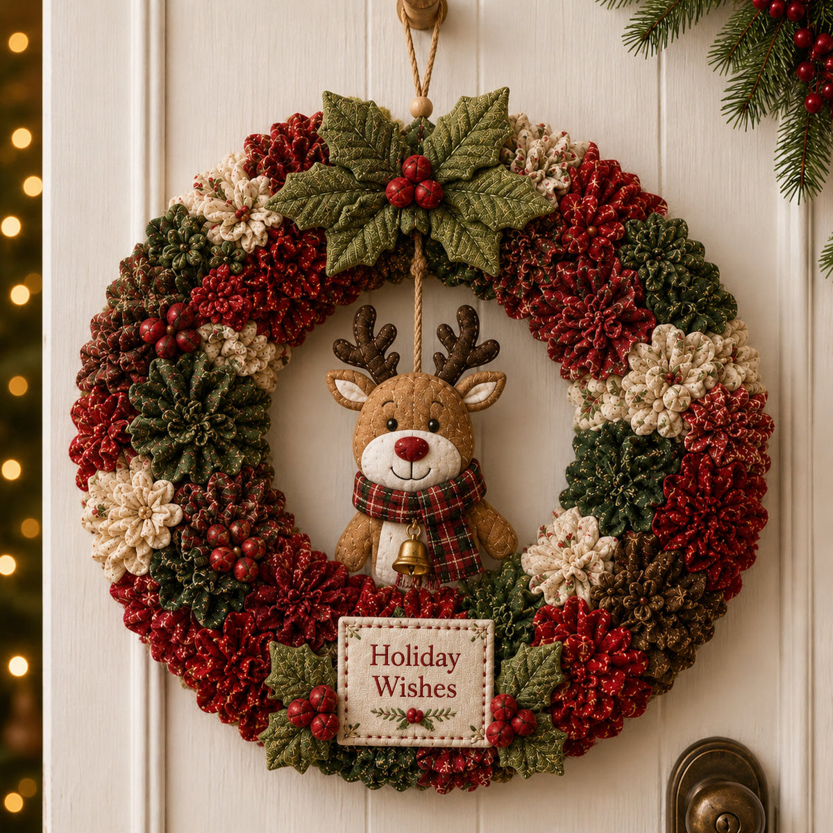 Kerst 3D Krans DIY Set – Maak Zelf een Sfeervolle Kerstkrans