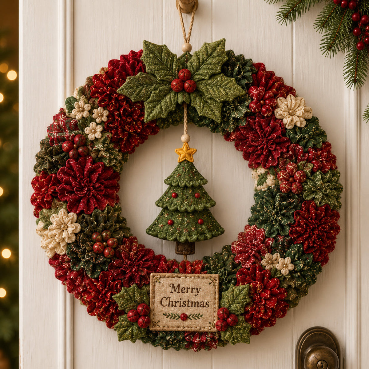 Kerst 3D Krans DIY Set – Maak Zelf een Sfeervolle Kerstkrans