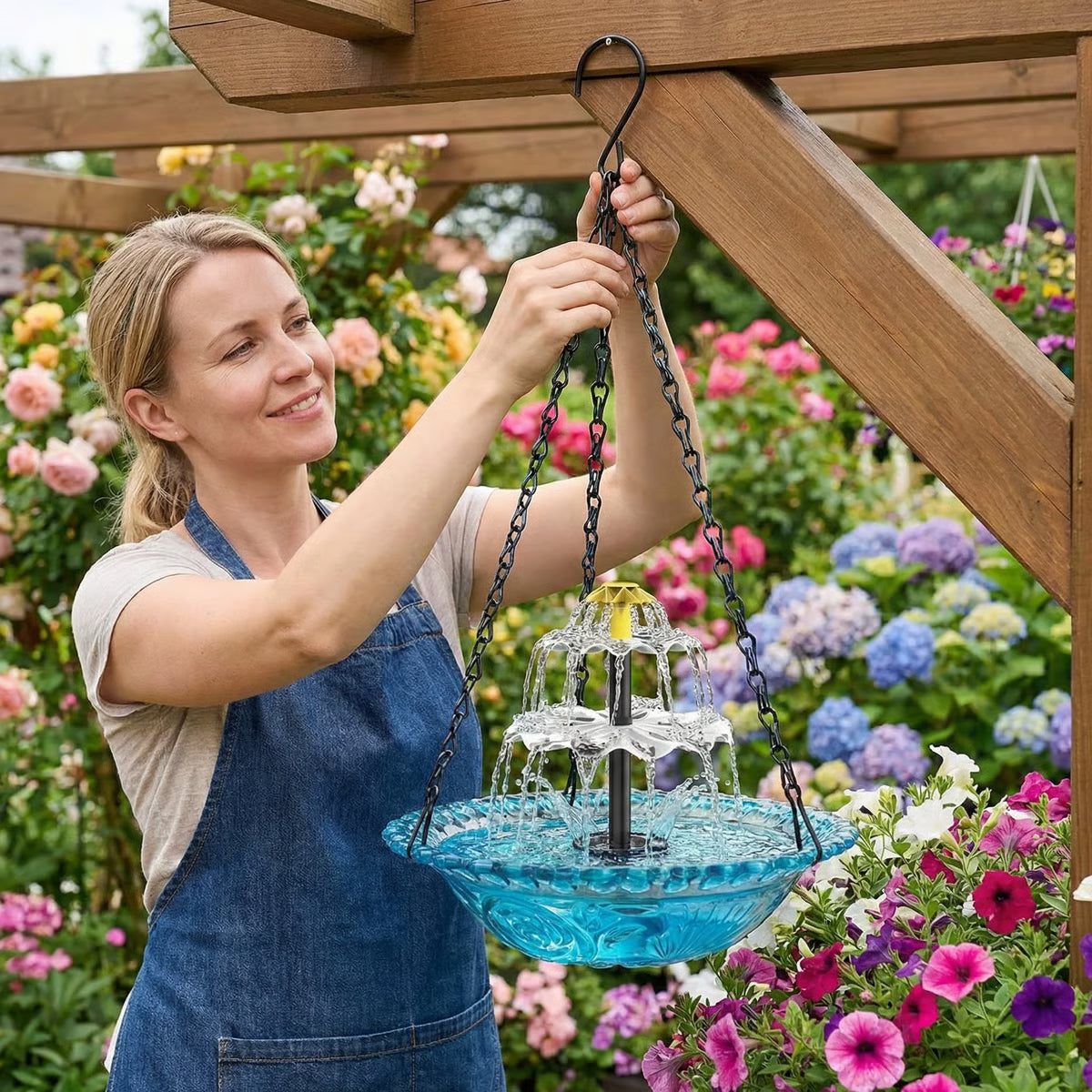 Solar Vogelbad met Fontein – Meer Sfeer, Meer Leven