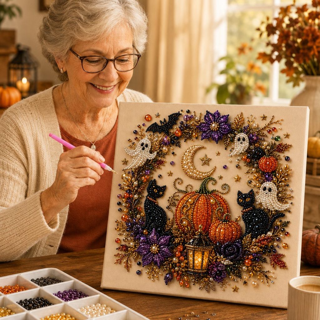 Halloween Diamond Painting – Magische Herfstdecoratie