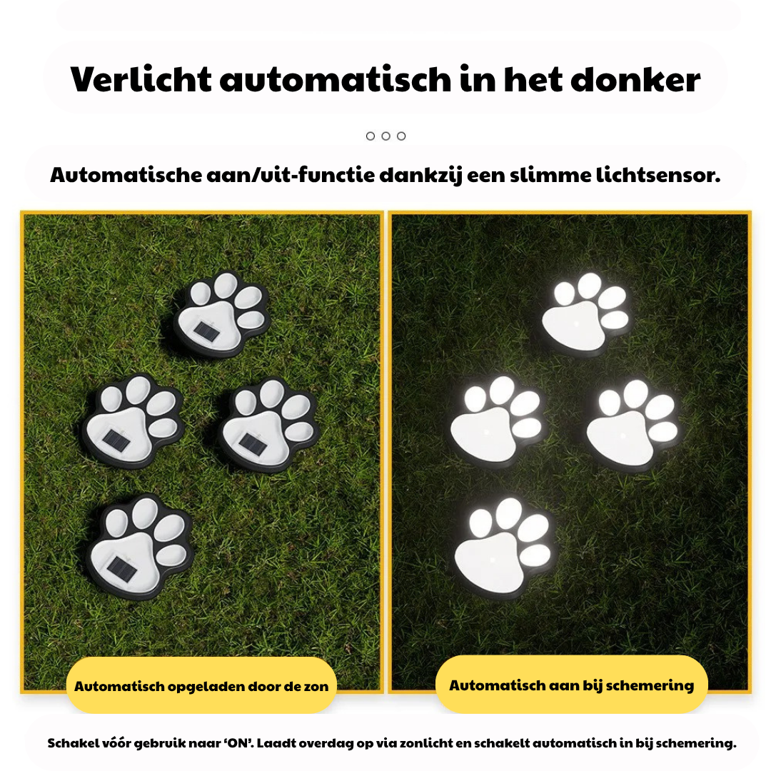 Solar Kattenpootjes Tuinverlichting – Sfeervolle Verlichting voor Tuin & Balkon