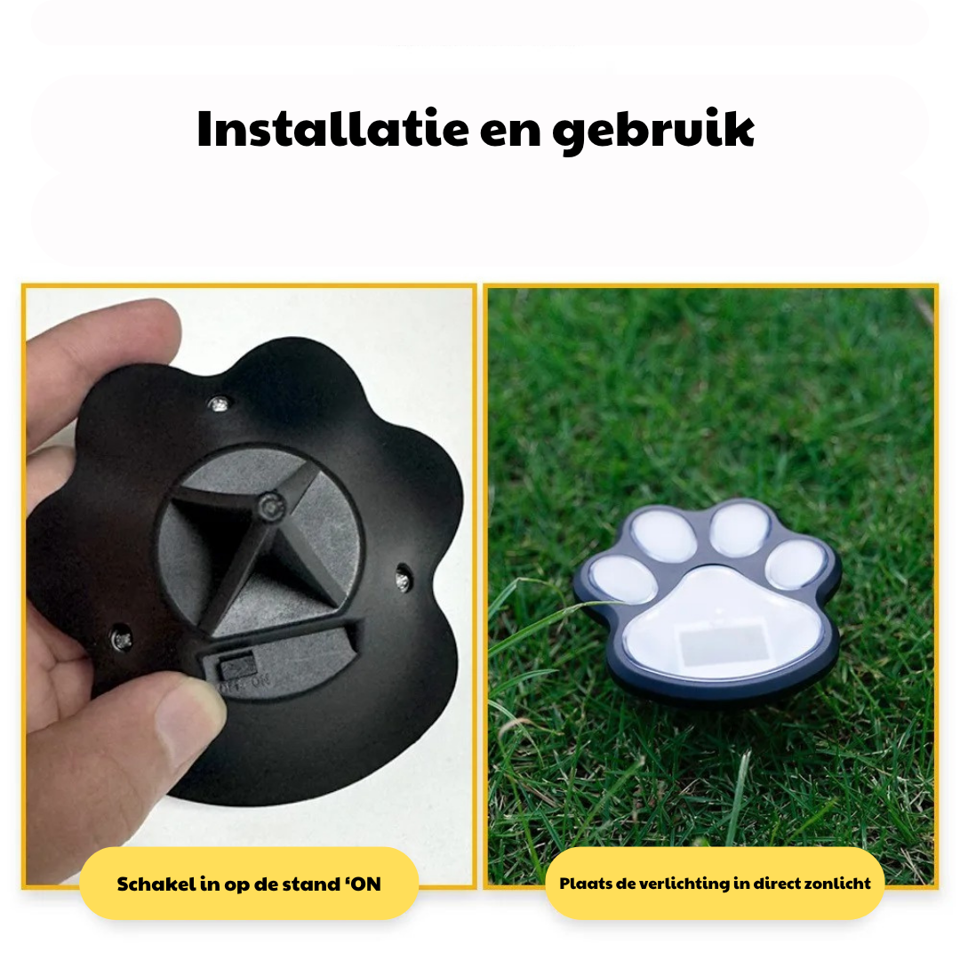 Solar Kattenpootjes Tuinverlichting – Sfeervolle Verlichting voor Tuin & Balkon