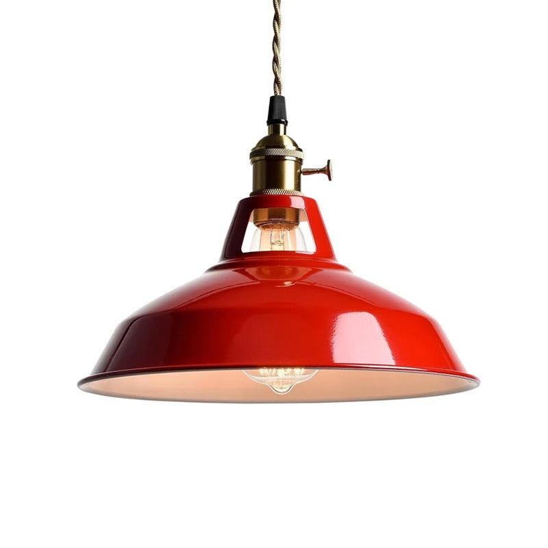 Retro Hanglamp – Kleurrijke Industriële Lamp voor Keuken & Eetkamer