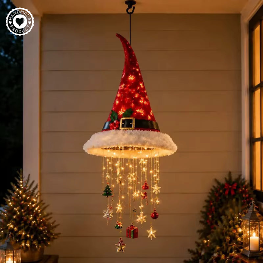 Verlichte Kersthoed – Sfeervolle Hangende Kerstdecoratie