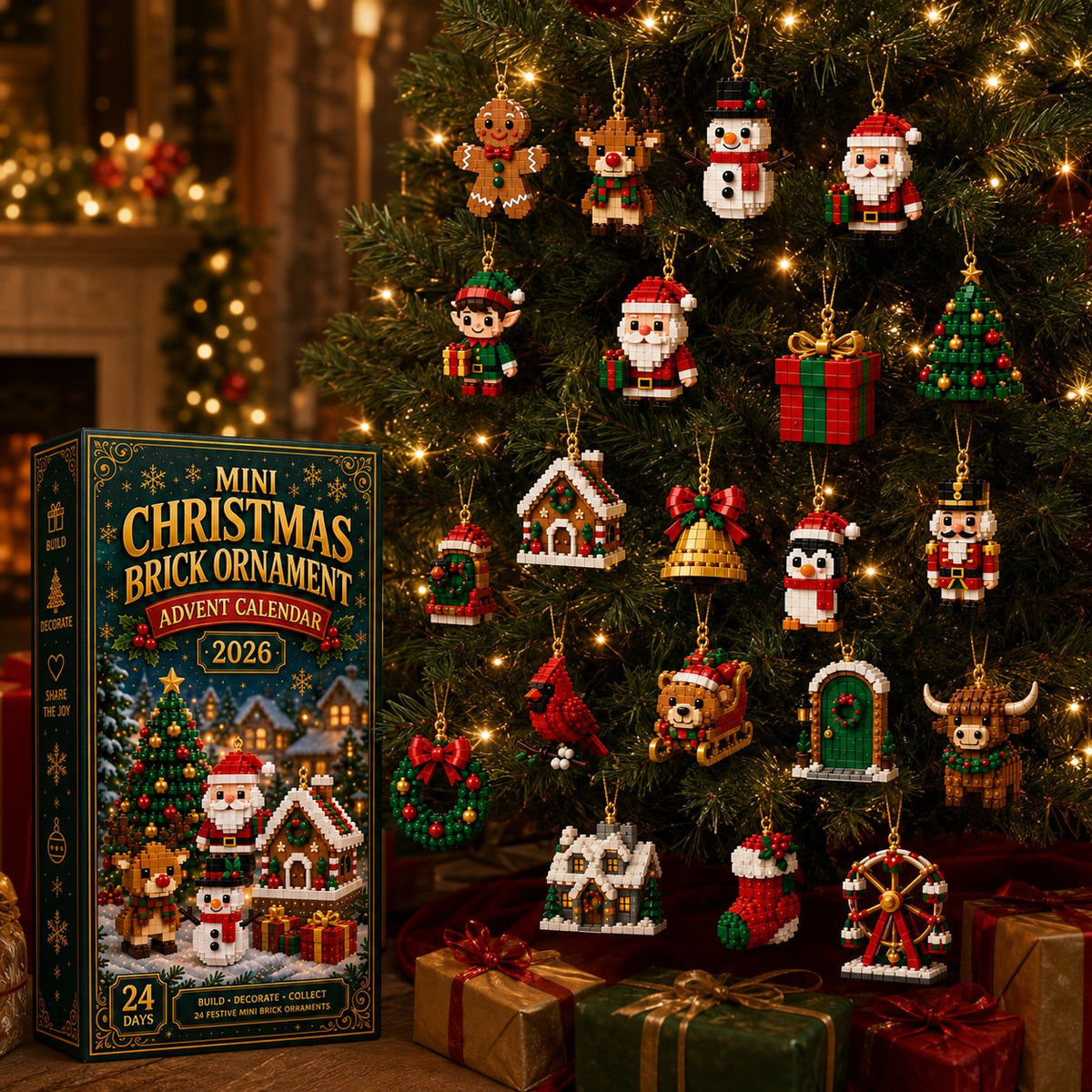 Kerst Adventskalender – 24 Mini Kerstfiguren om Zelf te Bouwen