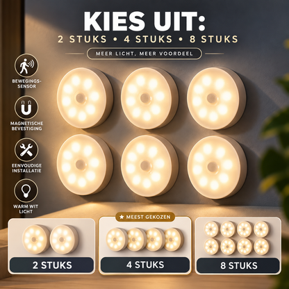 LED Bewegingssensor Lamp – Draadloos & Oplaadbaar