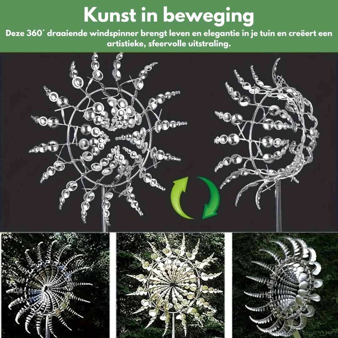 Decoratieve Windspinner – Sfeervolle Tuindecoratie met Bewegend Effect