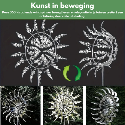Decoratieve Windspinner – Sfeervolle Tuindecoratie met Bewegend Effect
