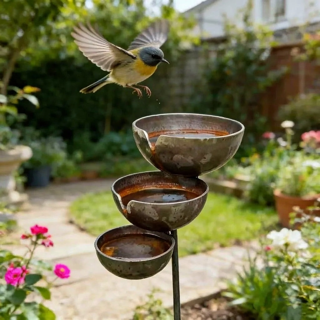 3-Laags Vogelbad – Meer Vogels & Sfeer in je Tuin