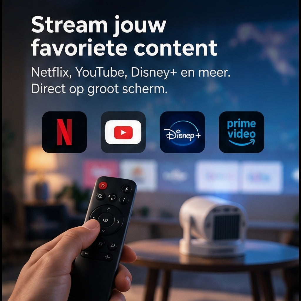 Portable Beamer voor Thuis – Groot Beeld, Thuisbioscoopgevoel
