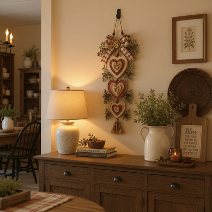 Vintage Hartenhanger – Sfeervolle Landelijke Wanddecoratie
