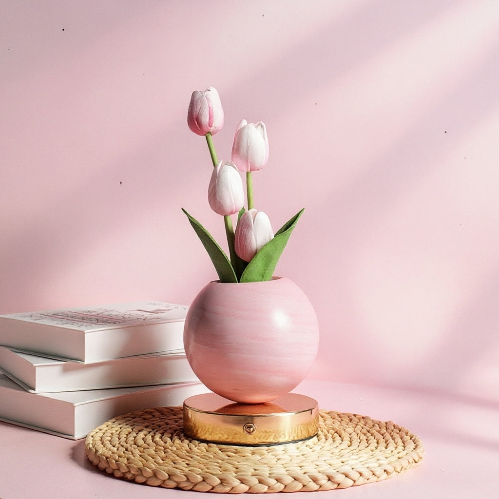 LED Tulp Nachtlampje – 3 Lichtkleuren & Dimbare Sfeerverlichting