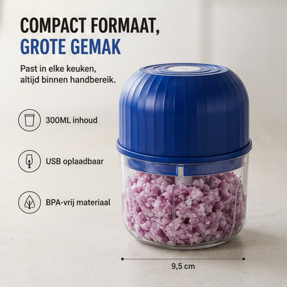 Elektrische Mini Hakker – Hak Knoflook & Groenten in Seconden