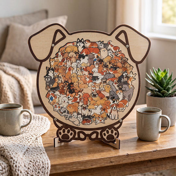 Houten Hondpuzzel – Bouw Jouw Trouwe Vierpotige Vriend Stukje Voor Stukje. 🐾