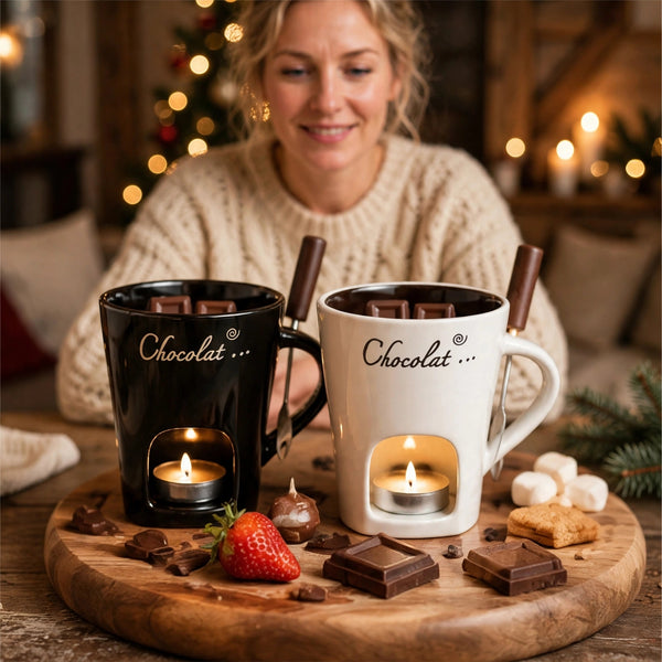Keramische Fonduebeker – Geniet van Warme, Gesmolten Chocolade