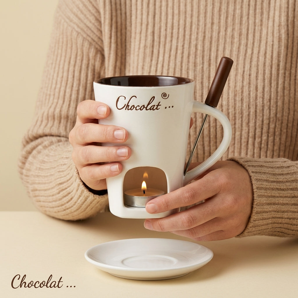 Keramische Fonduebeker – Geniet van Warme, Gesmolten Chocolade