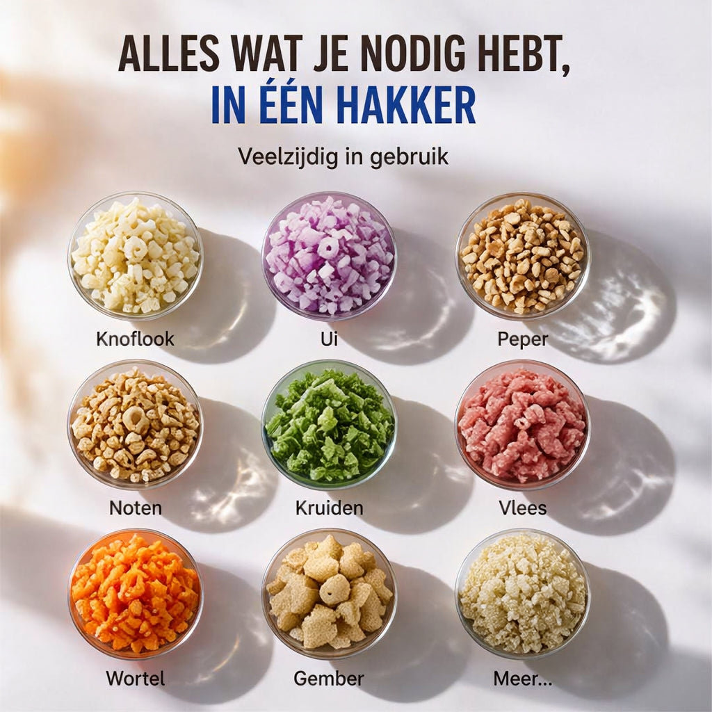Elektrische Mini Hakker – Hak Knoflook & Groenten in Seconden