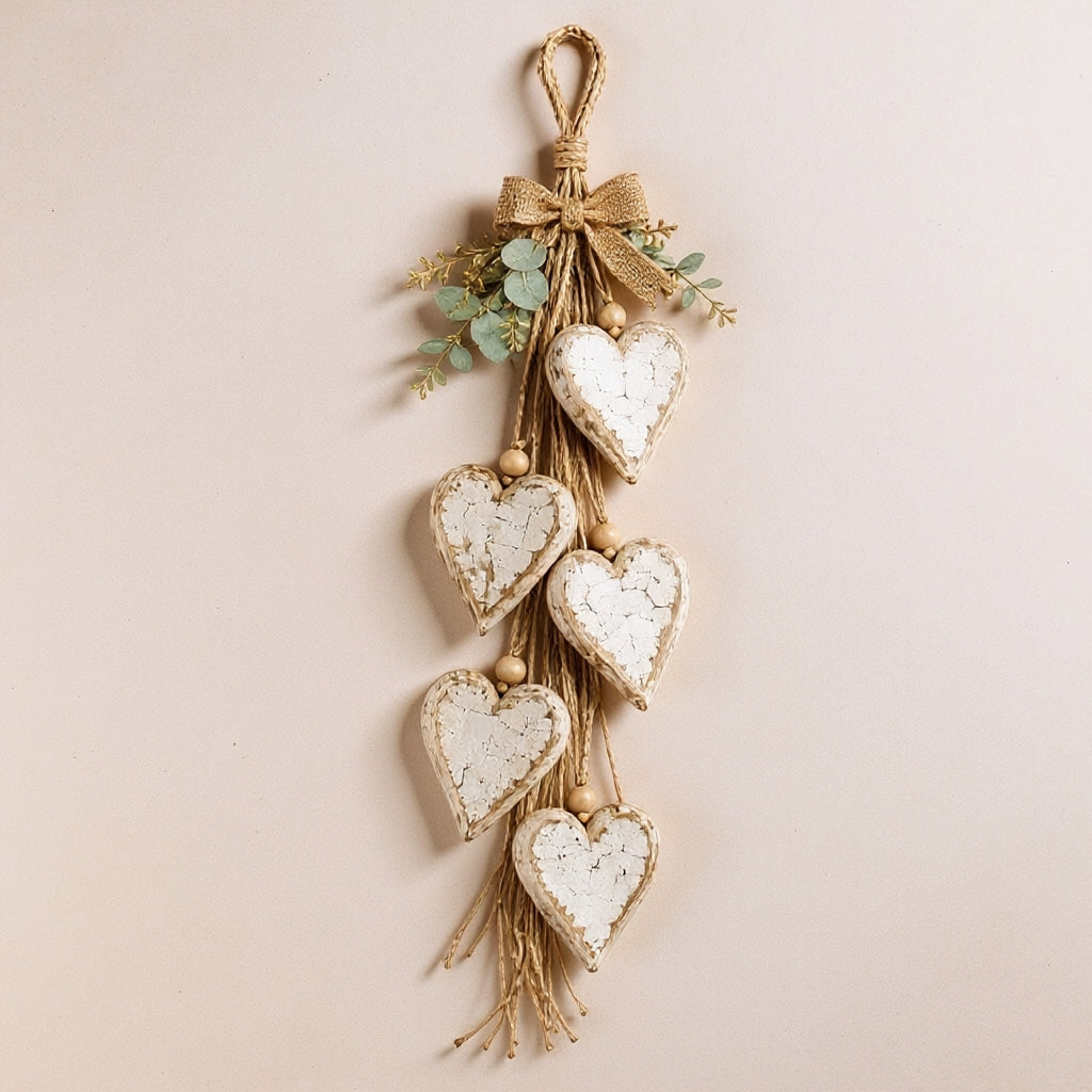 Houten Harten Decoratie – Rustieke en Sfeervolle Wanddecoratie