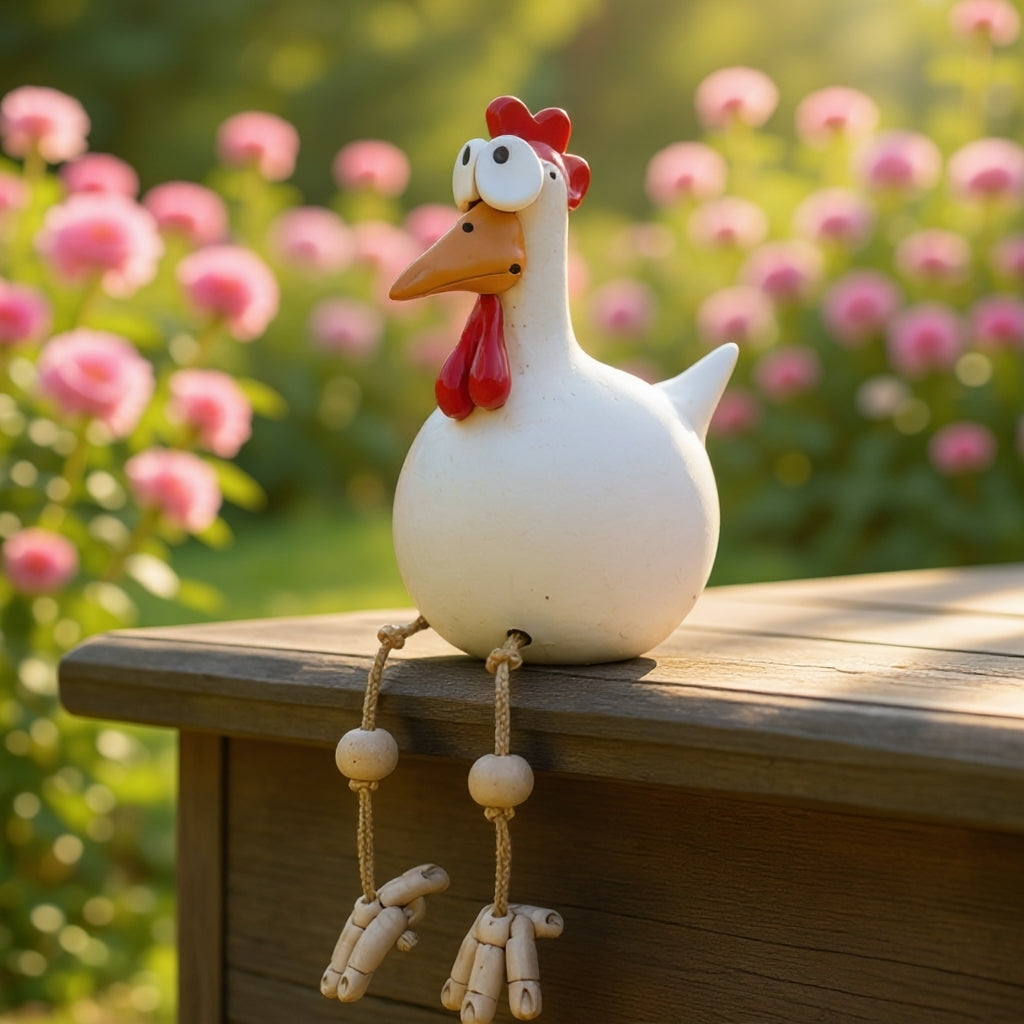 Grappige Tuinkip – Vrolijke Blikvanger voor je Tuin