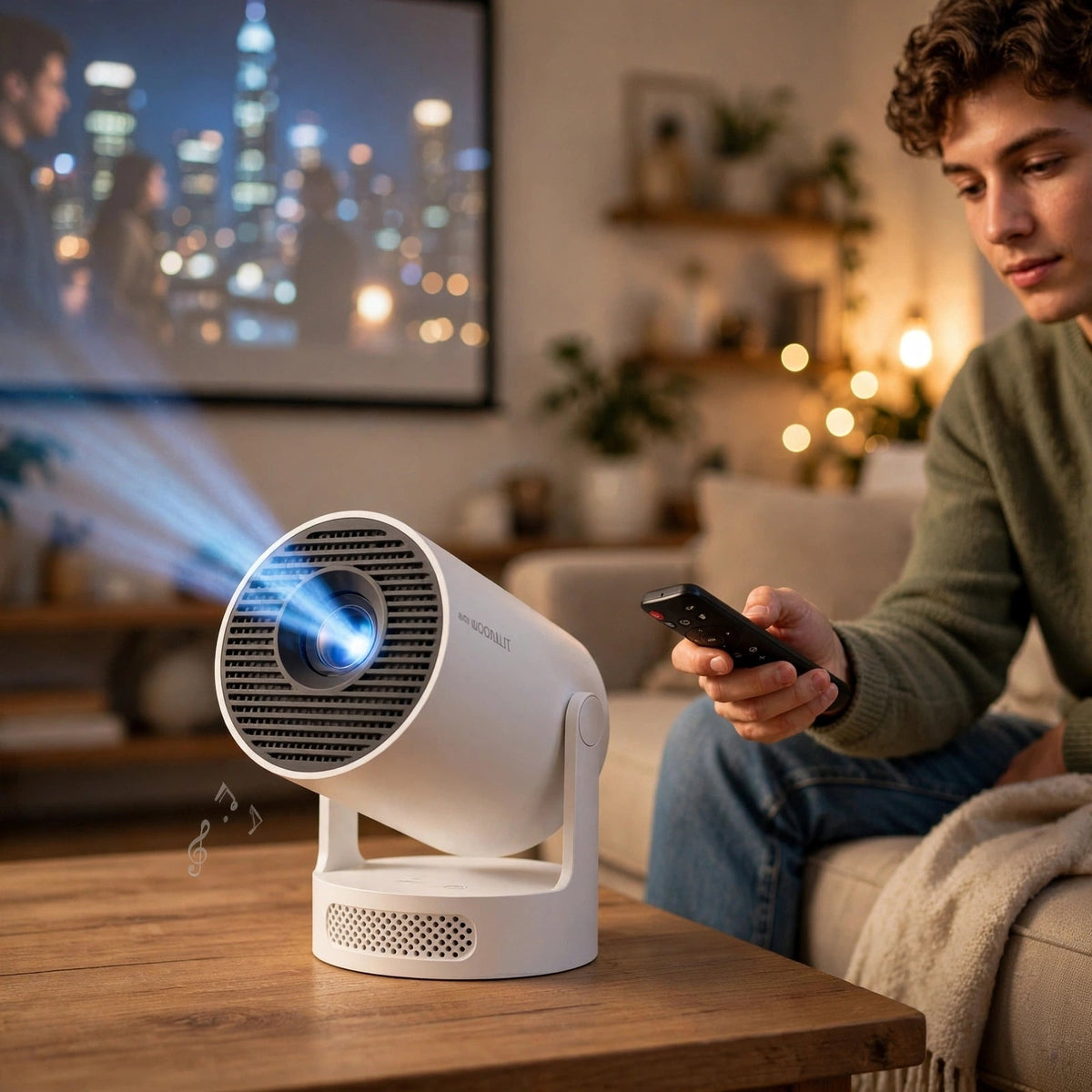 Portable Beamer voor Thuis – Groot Beeld, Thuisbioscoopgevoel