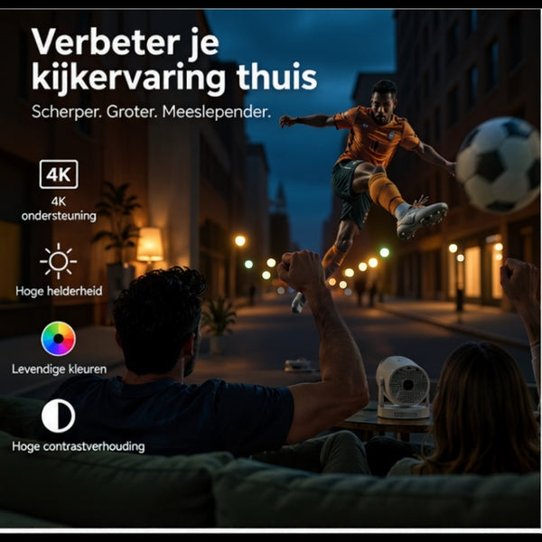 Portable Beamer voor Thuis – Groot Beeld, Thuisbioscoopgevoel