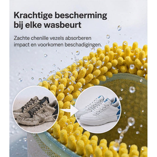 ShoeShield – Bescherm je schoenen tijdens het wassen