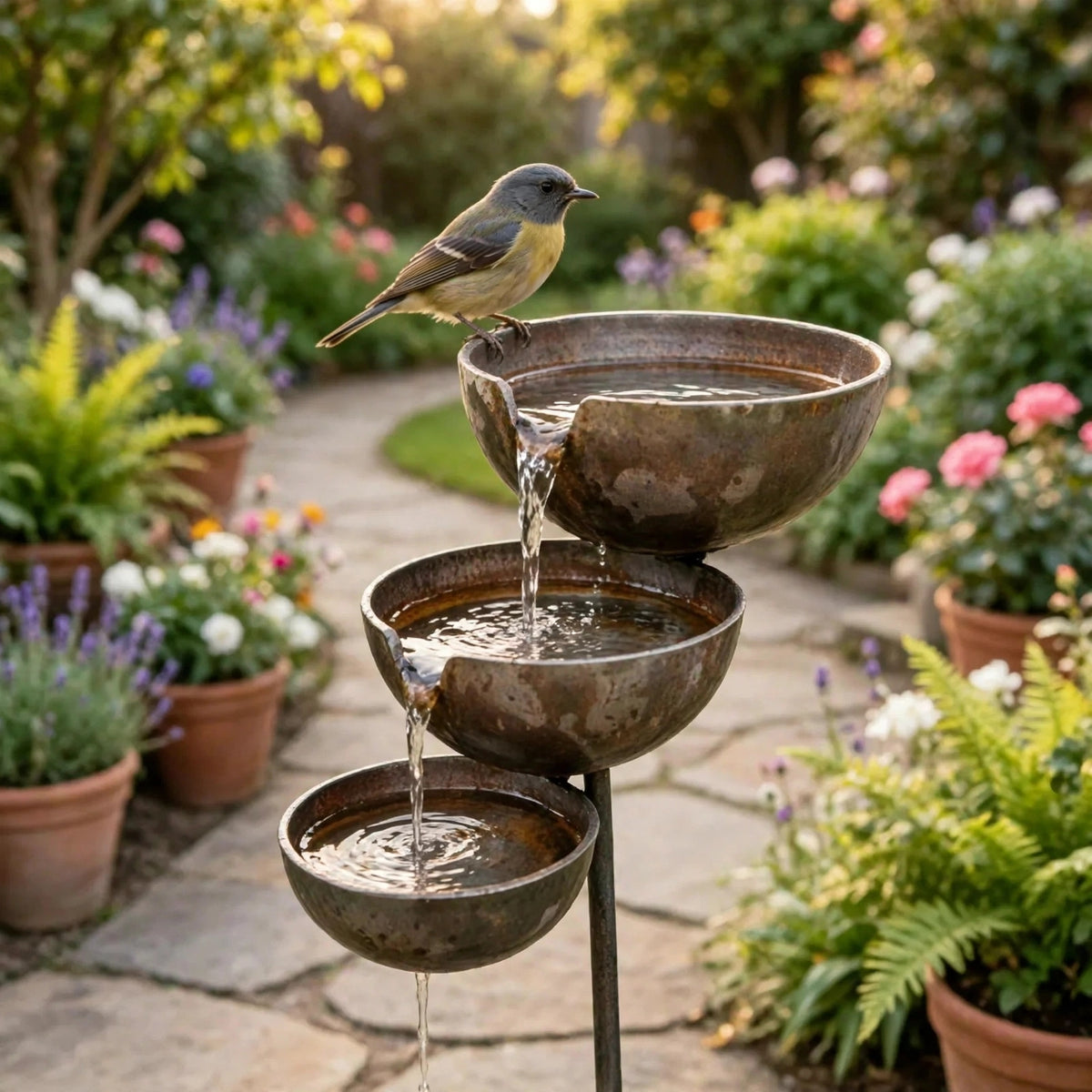 3-Laags Vogelbad – Meer Vogels & Sfeer in je Tuin