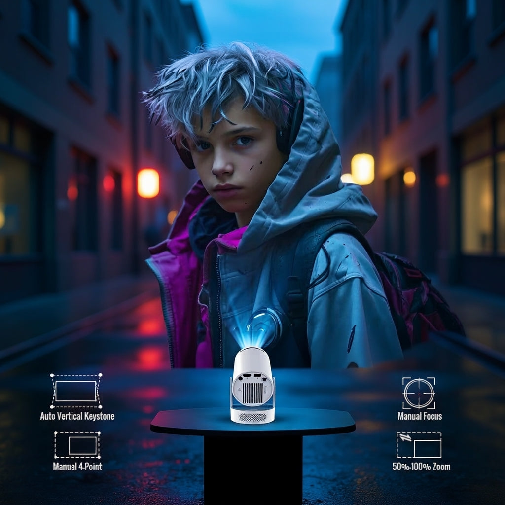 Portable Beamer voor Thuis – Groot Beeld, Thuisbioscoopgevoel