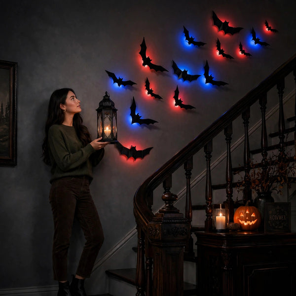 Lichtgevende Halloween Vleermuizen – Creëer Direct een Griezelige Sfeer