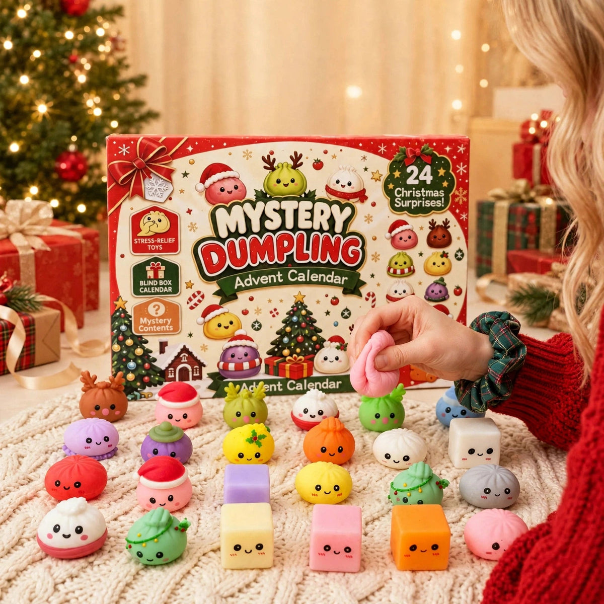 Kerst Adventskalender 2026 – 24 Mini Squishies
